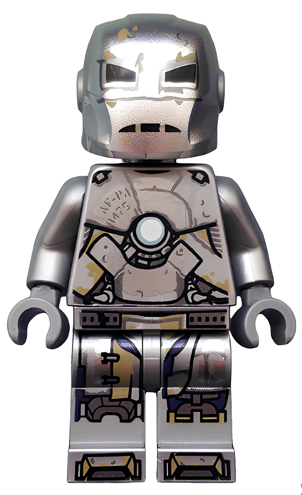 Lego Super Heroes Iron Man Mark 1 Armor Trans Clear Head sh0565 N Shop device